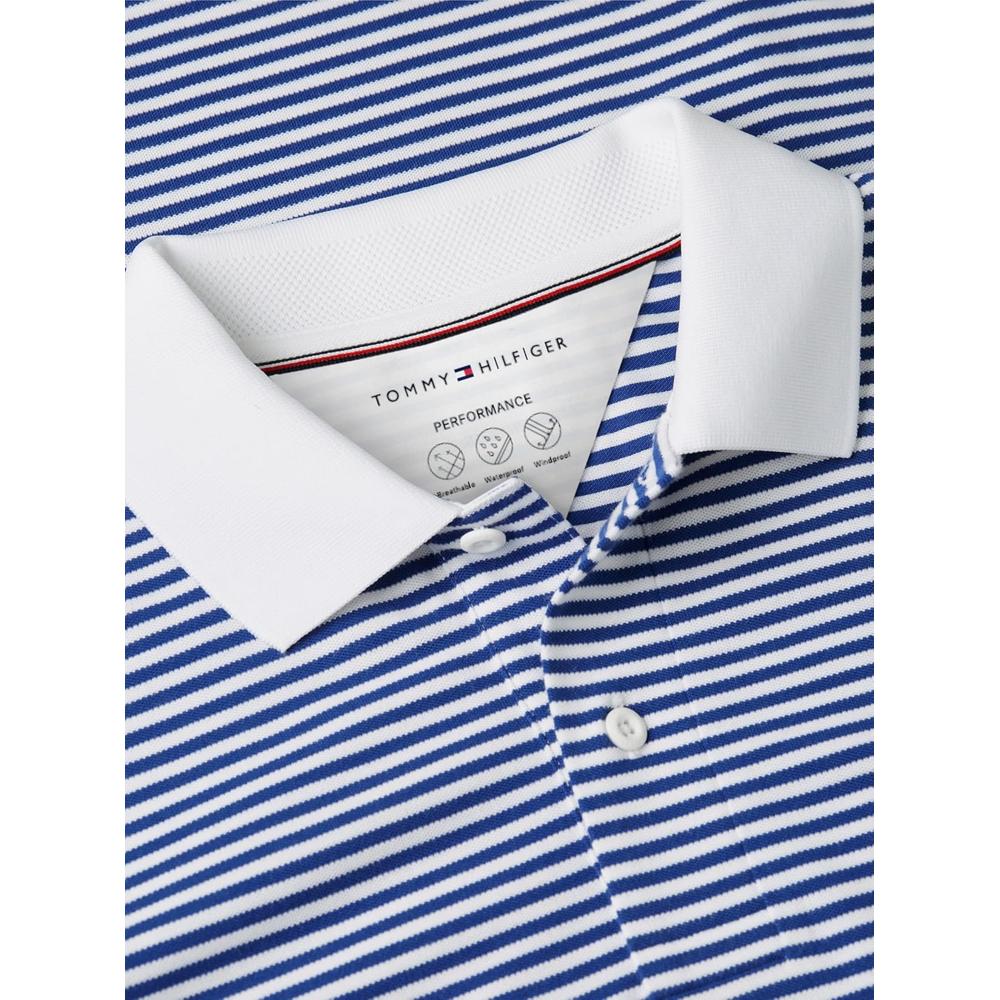 POLO PARA HOMBRE TOMMY HILFIGER REGULAR FIT MANGA CORTA AZUL PIGMENTADO BLANCO - 5