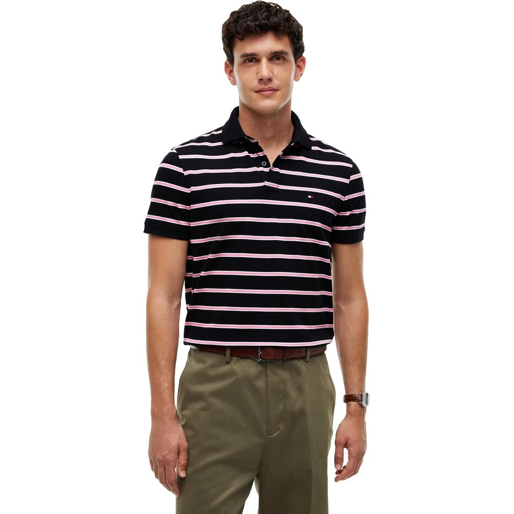 POLO PARA HOMBRE TOMMY HILFIGER 1985 REGULAR FIT MANGA CORTA MULTICOLOR - 1