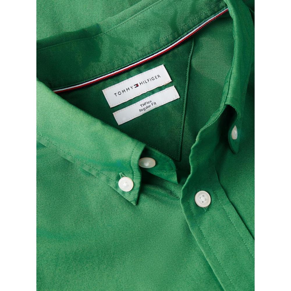 CAMISA PARA HOMBRE TOMMY HILFIGER REGULAR FIT MANGA CORTA VERDE ALASKA - 5