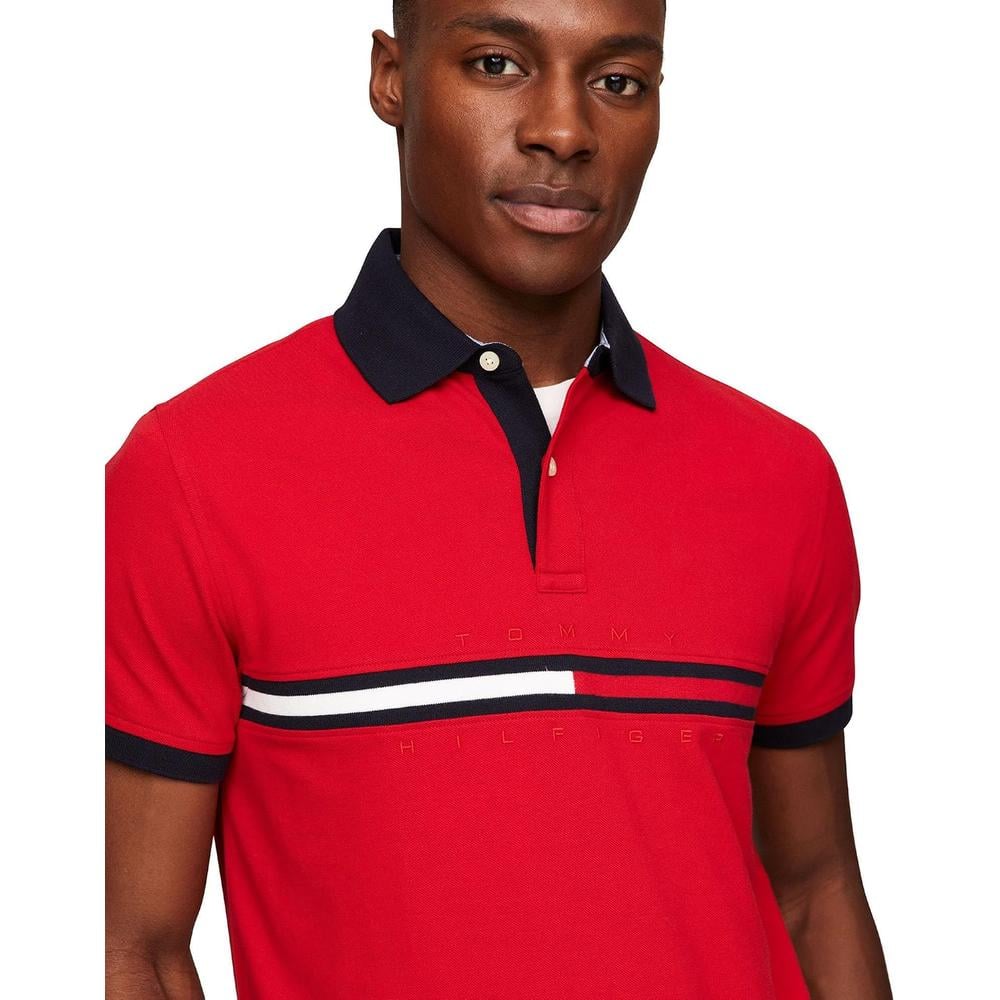 POLO PARA HOMBRE TOMMY HILFIGER MANGA CORTA ROJO - 2
