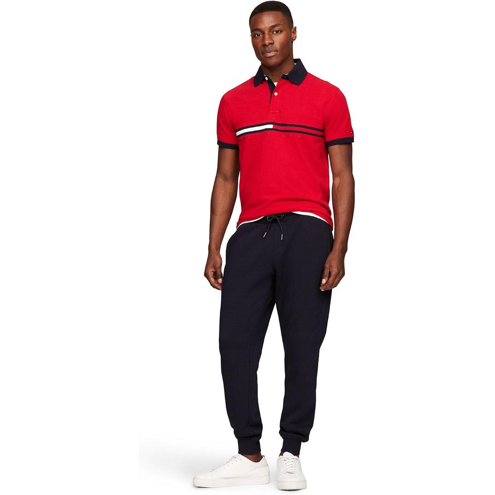 POLO PARA HOMBRE TOMMY HILFIGER MANGA CORTA ROJO - 4