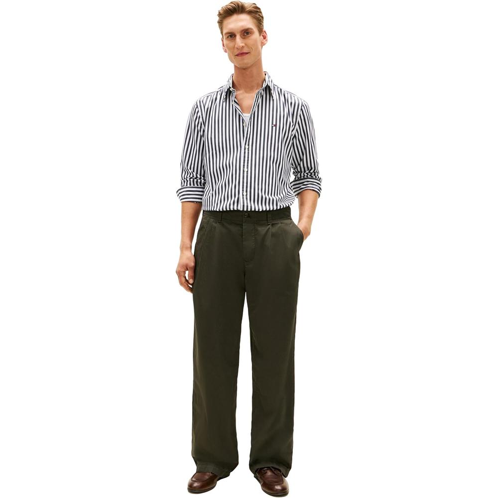 CAMISA PARA HOMBRE TOMMY HILFIGER REGULAR FIT MANGA LARGA NEGRO - 4