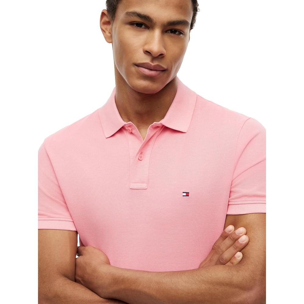 POLO PARA HOMBRE TOMMY HILFIGER REGULAR FIT MANGA CORTA ROSA PALIDO - 2