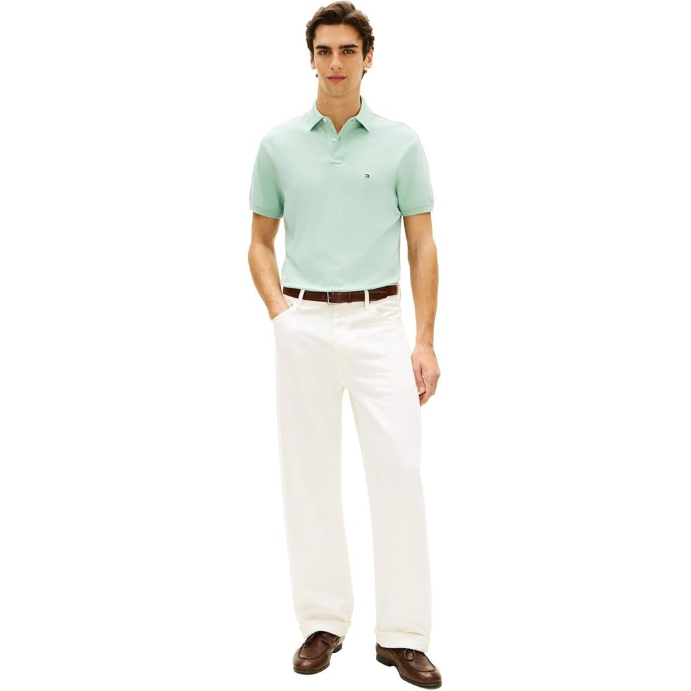 POLO PARA HOMBRE TOMMY HILFIGER CLASSIC FIT MANGA CORTA MENTA TRITURADO - 3