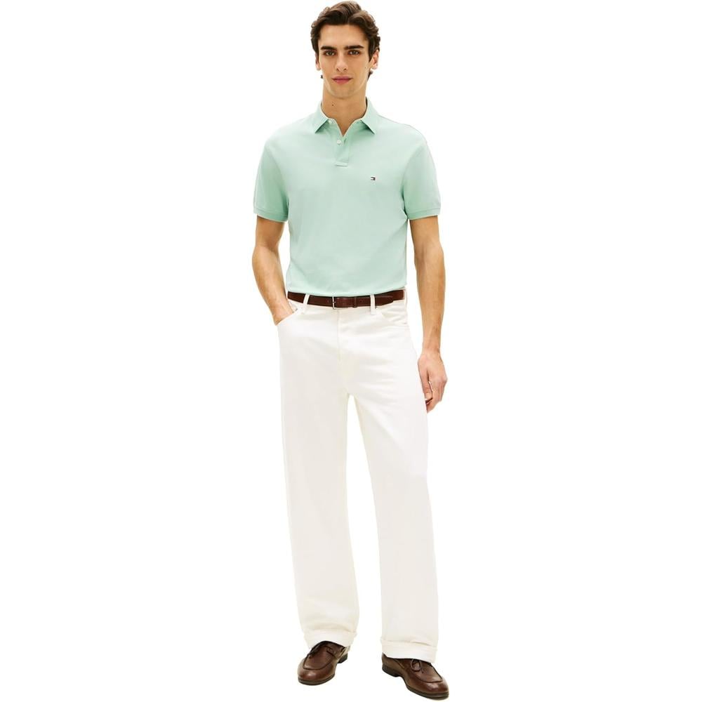 POLO PARA HOMBRE TOMMY HILFIGER CLASSIC FIT MANGA CORTA MENTA TRITURADO - 4