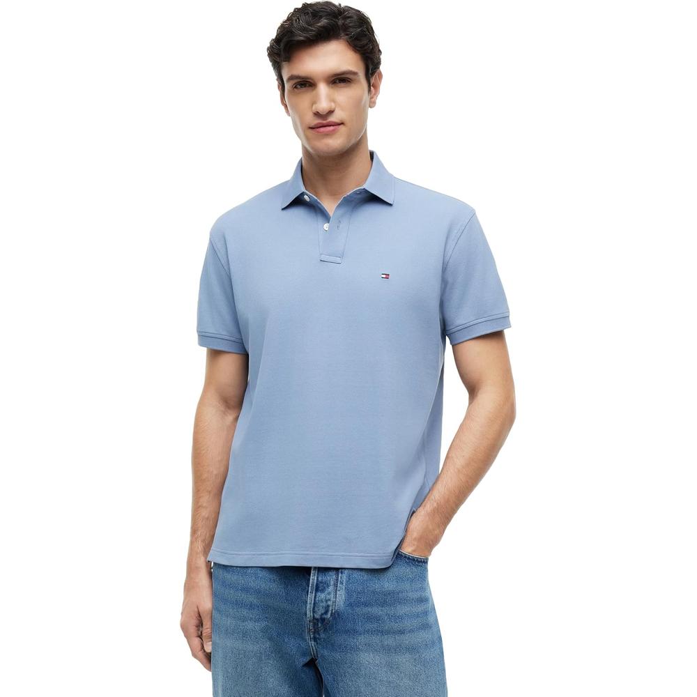 POLO PARA HOMBRE TOMMY HILFIGER CLASSIC FIT MANGA CORTA AZUL FRESCO - 1