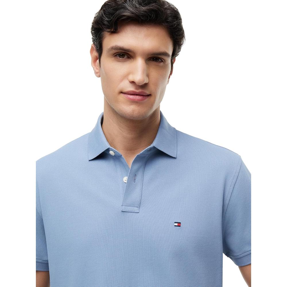 POLO PARA HOMBRE TOMMY HILFIGER CLASSIC FIT MANGA CORTA AZUL FRESCO - 2