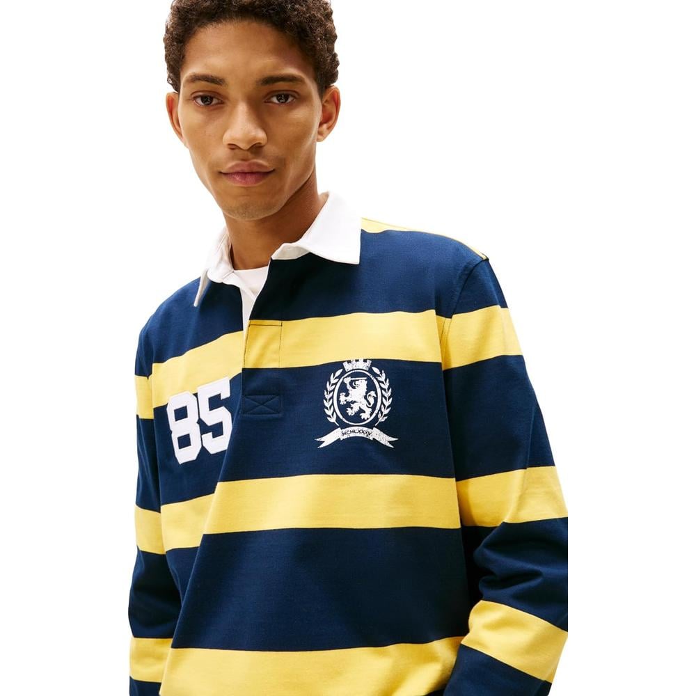 POLO PARA HOMBRE TOMMY HILFIGER MANGA LARGA AZUL MARINO OSCURO - 2