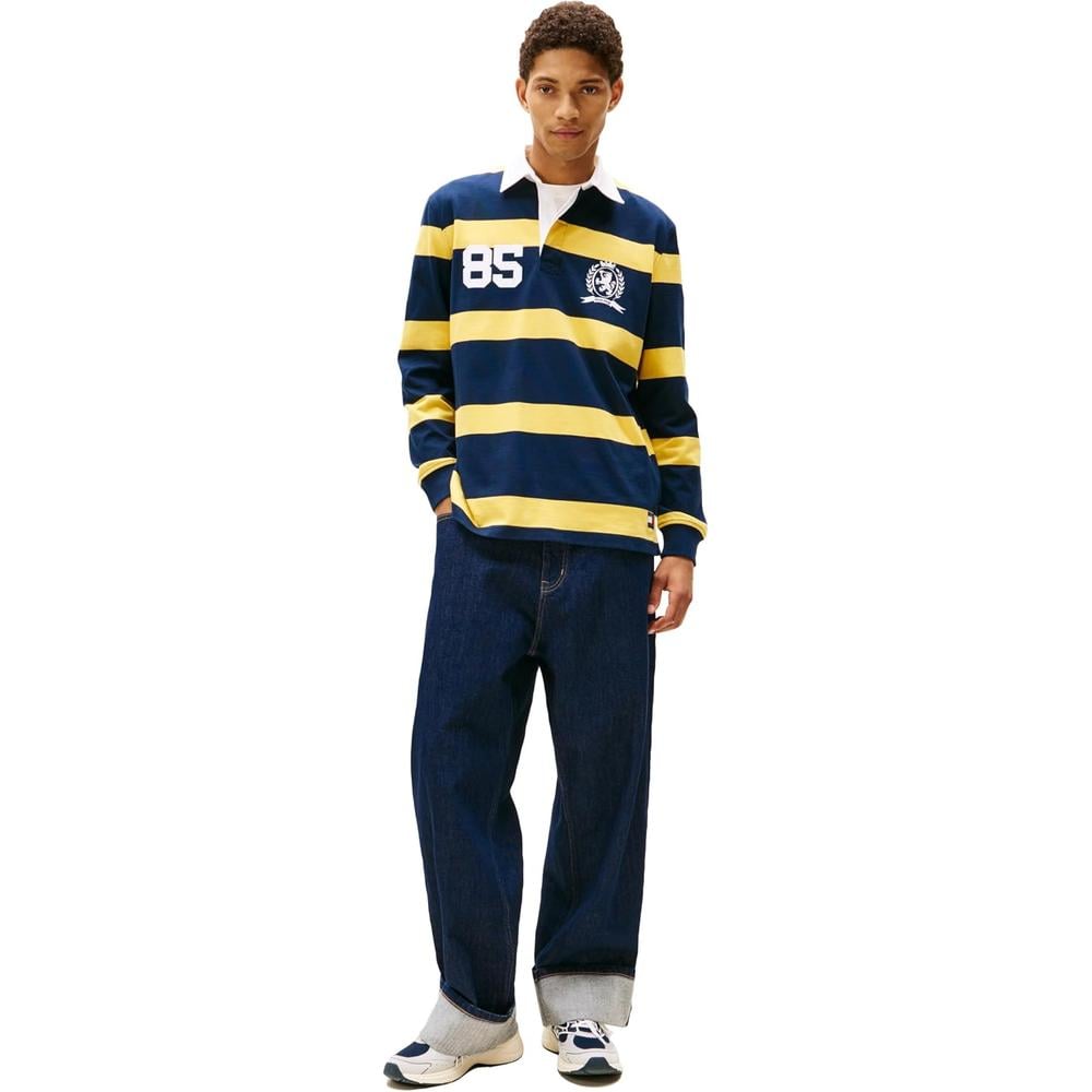 POLO PARA HOMBRE TOMMY HILFIGER MANGA LARGA AZUL MARINO OSCURO - 3