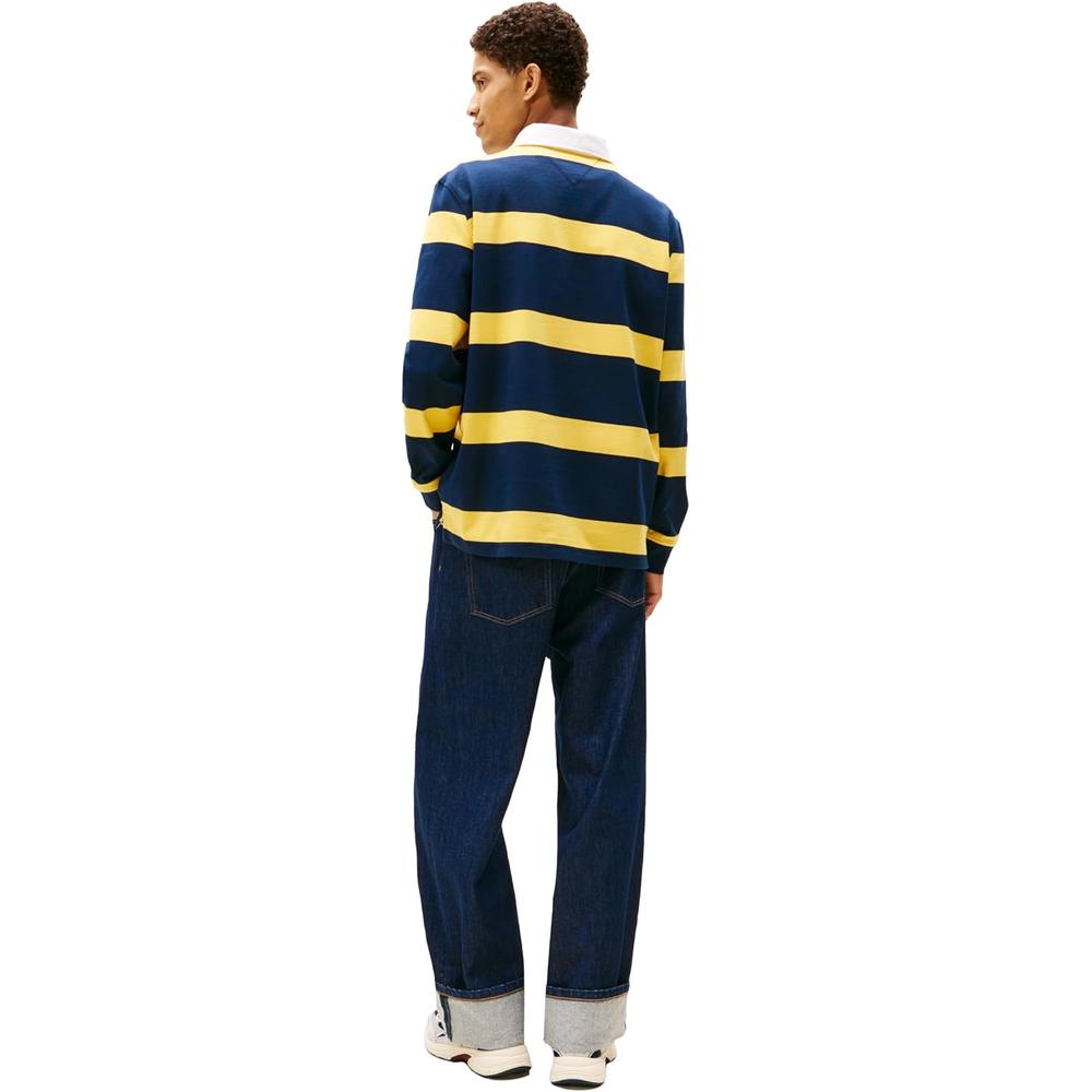 POLO PARA HOMBRE TOMMY HILFIGER MANGA LARGA AZUL MARINO OSCURO - 4