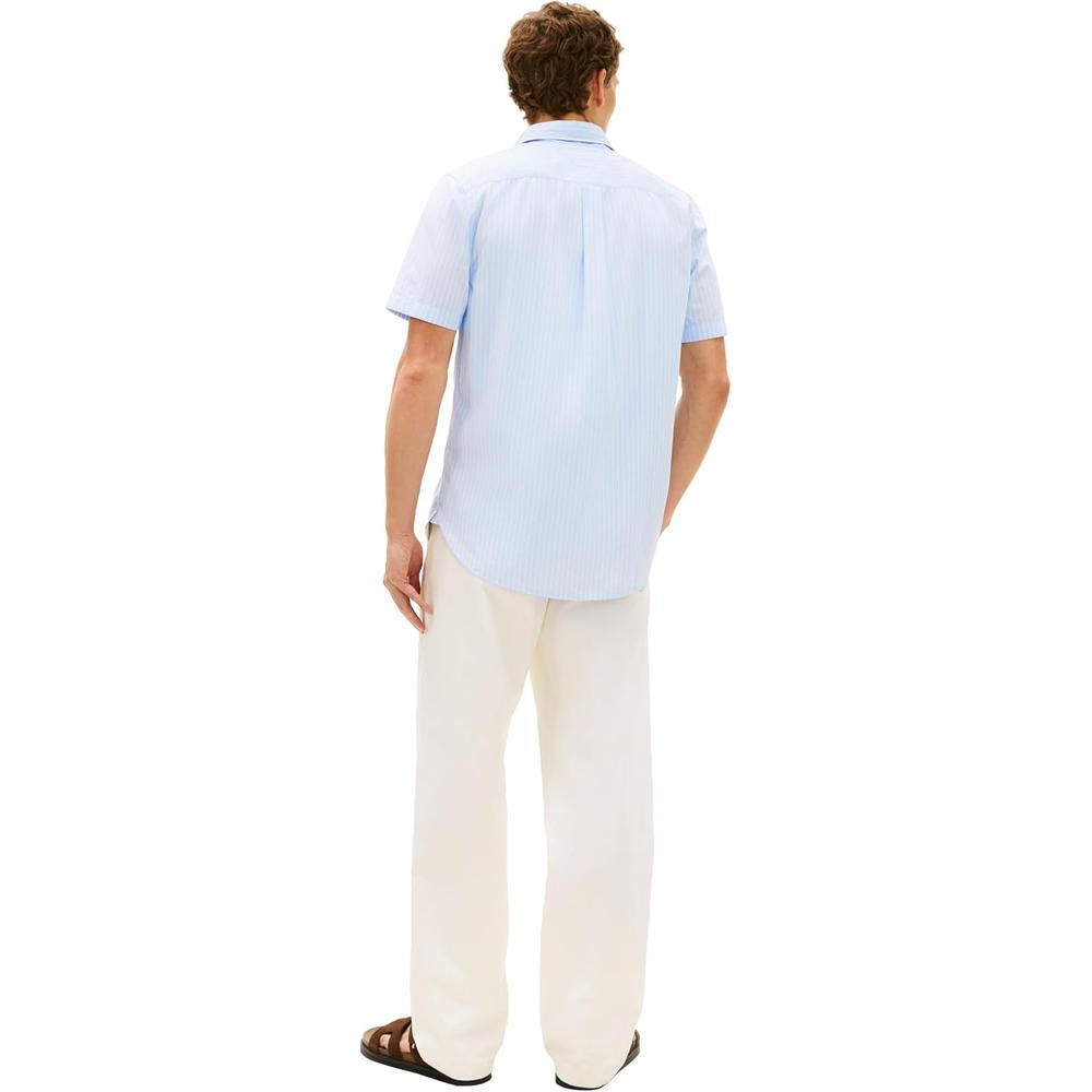 CAMISA PARA HOMBRE TOMMY HILFIGER REGULAR FIT MANGA CORTA AZUL CLARO - 5