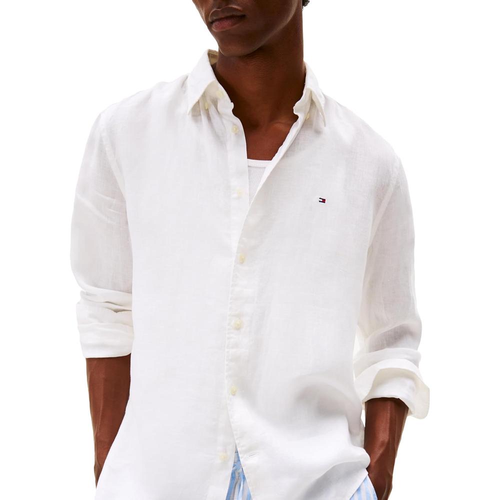 CAMISA PARA HOMBRE TOMMY HILFIGER REGULAR FIT MANGA LARGA BLANCO - 2