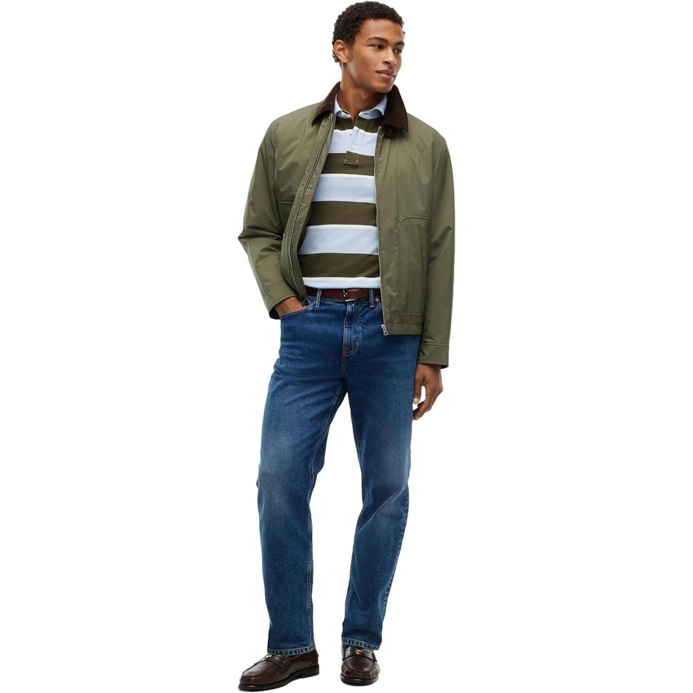 POLO PARA HOMBRE TOMMY HILFIGER 1985 SLIM FIT MANGA CORTA AZUL CIELO VERDE CAZADOR - 3