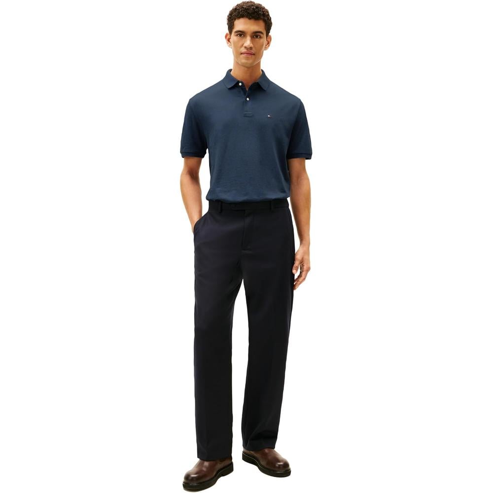 POLO PARA HOMBRE TOMMY HILFIGER CLASSIC FIT MANGA CORTA AZUL MARINO JASPEADO - 3