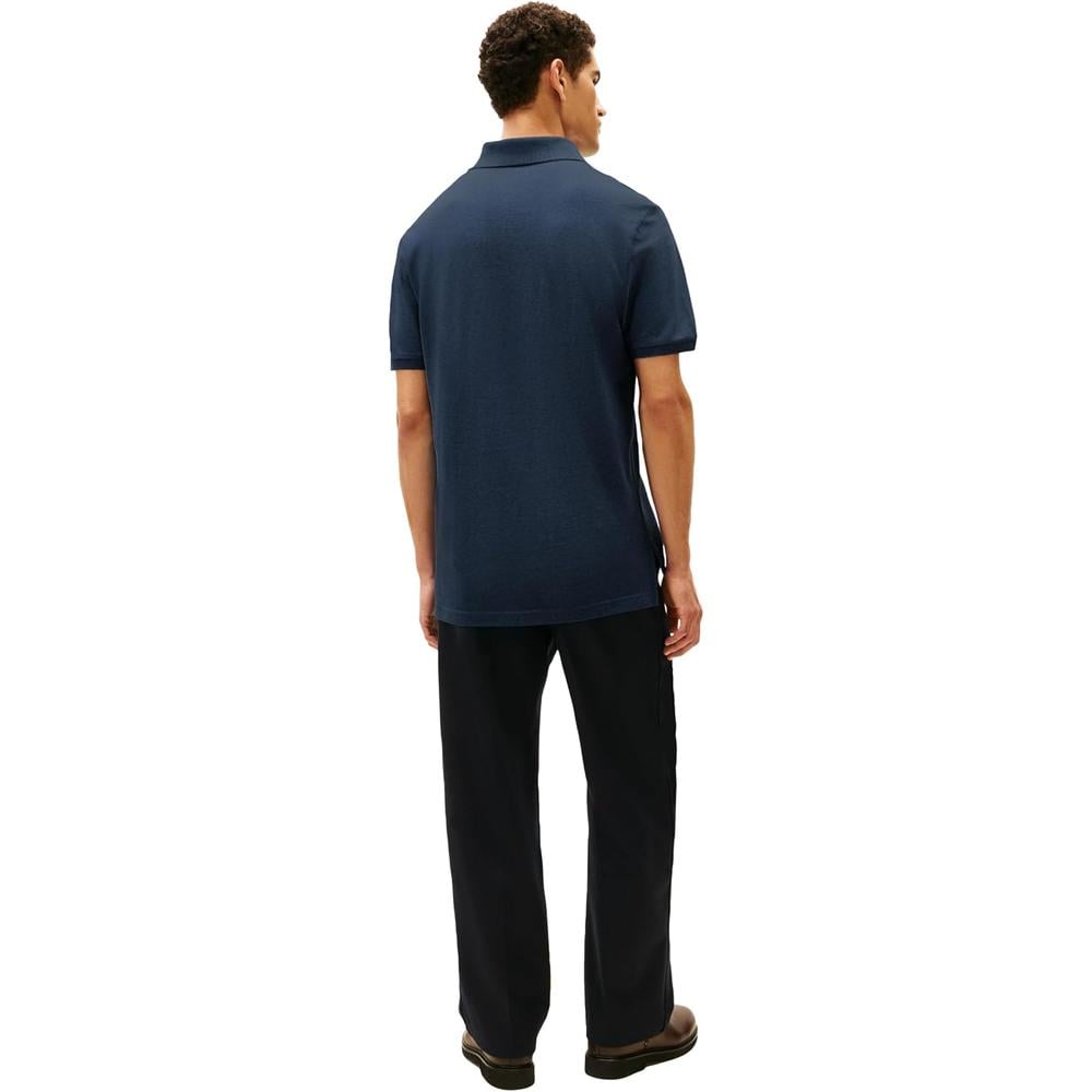 POLO PARA HOMBRE TOMMY HILFIGER CLASSIC FIT MANGA CORTA AZUL MARINO JASPEADO - 4