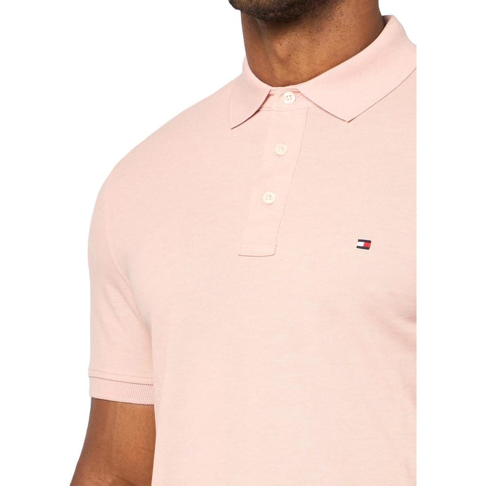 POLO PARA HOMBRE TOMMY HILFIGER 1985 SLIM FIT MANGA CORTA ROSA PÁLIDO JASPEADO - 2