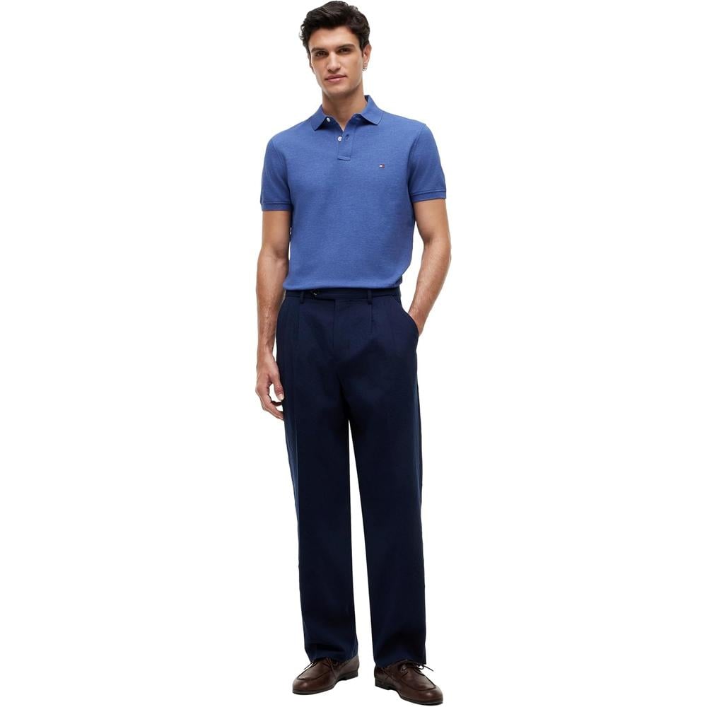 POLO PARA HOMBRE TOMMY HILFIGER 1985 REGULAR FIT MANGA CORTA ÍNDIGO JASPEADO - 2