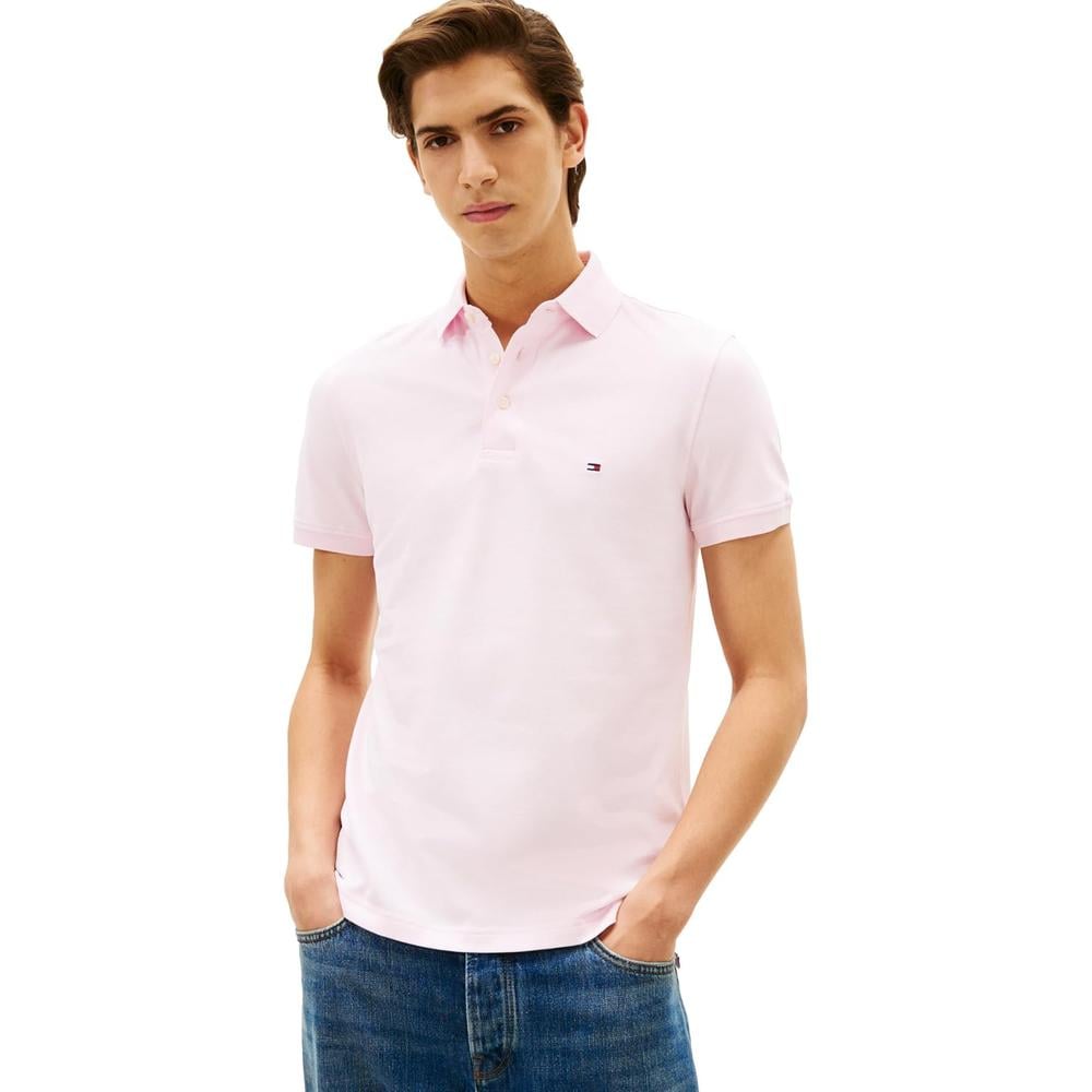 POLO PARA HOMBRE TOMMY HILFIGER 1985 SLIM FIT MANGA CORTA ROSA CLARO - 1