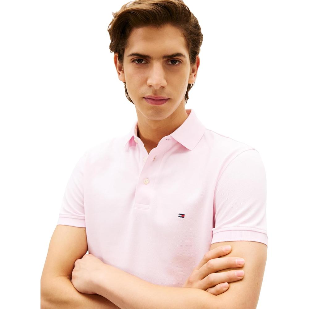 POLO PARA HOMBRE TOMMY HILFIGER 1985 SLIM FIT MANGA CORTA ROSA CLARO - 2