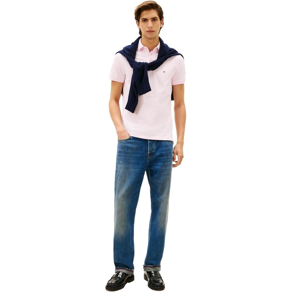 POLO PARA HOMBRE TOMMY HILFIGER 1985 SLIM FIT MANGA CORTA ROSA CLARO - 3
