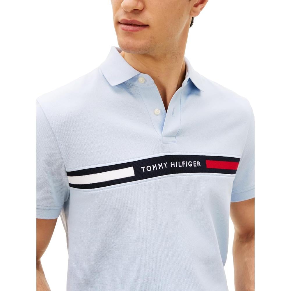 POLO PARA HOMBRE TOMMY HILFIGER REGULAR FIT MANGA CORTA AZUL SUAVE - 2