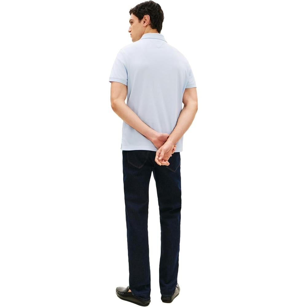 POLO PARA HOMBRE TOMMY HILFIGER REGULAR FIT MANGA CORTA AZUL SUAVE - 4