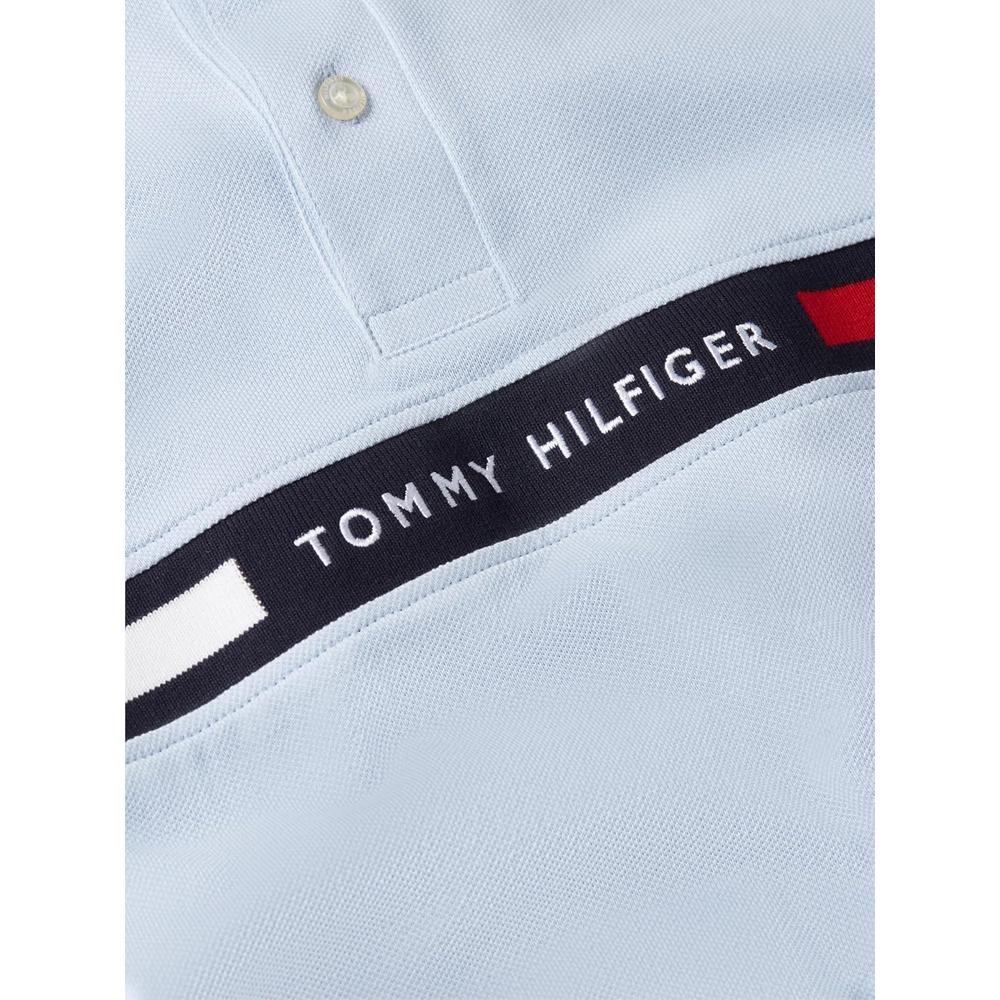 POLO PARA HOMBRE TOMMY HILFIGER REGULAR FIT MANGA CORTA AZUL SUAVE - 5