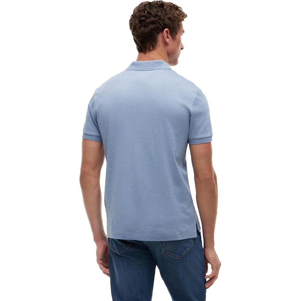 POLO PARA HOMBRE TOMMY HILFIGER REGULAR FIT MANGA CORTA AZUL JASPEADO BROS - 4
