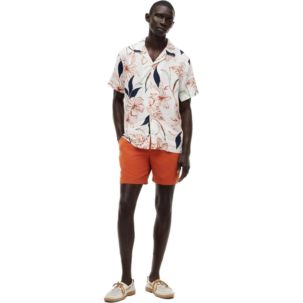 CAMISA PARA HOMBRE TOMMY HILFIGER MANGA CORTA LINO REGULAR FIT MULTICOLOR - 3