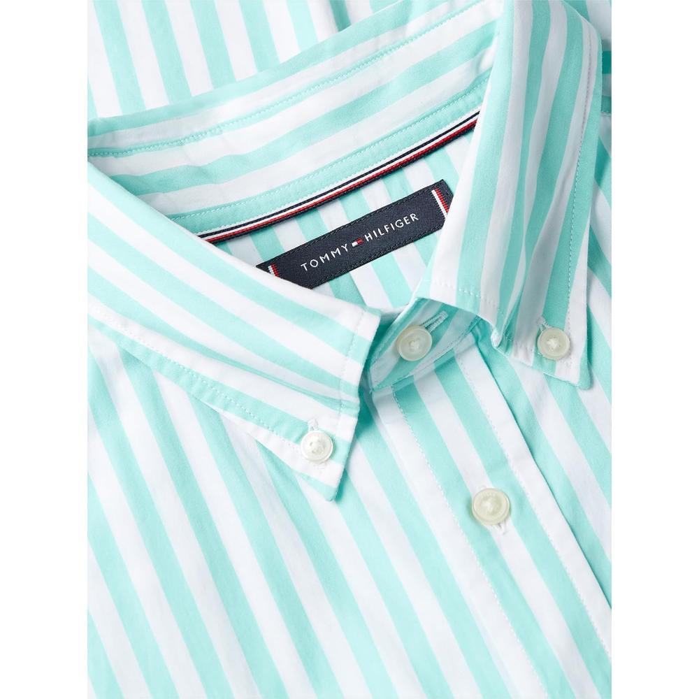 CAMISA PARA HOMBRE TOMMY HILFIGER REGULAR FIT MANGA LARGA AZUL ÁRTICO - 5