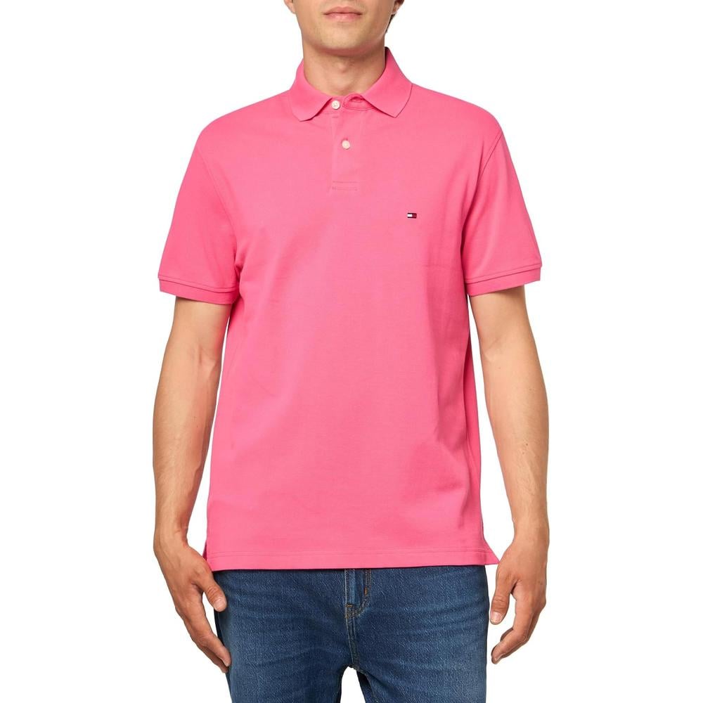 POLO PARA HOMBRE TOMMY HILFIGER CLASSIC FIT MANGA CORTA ROSA ALERTA - 1