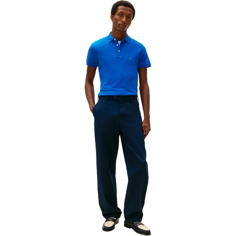 POLO PARA HOMBRE TOMMY HILFIGER 1985 SLIM FIT MANGA CORTA ÍNDIGO VIBRANTE - 3
