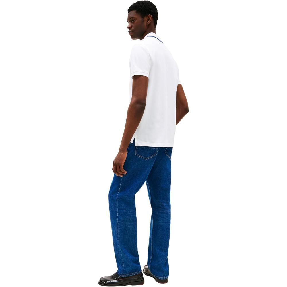 POLO PARA HOMBRE TOMMY HILFIGER REGULAR FIT MANGA CORTA BLANCO CON DETALLE - 4
