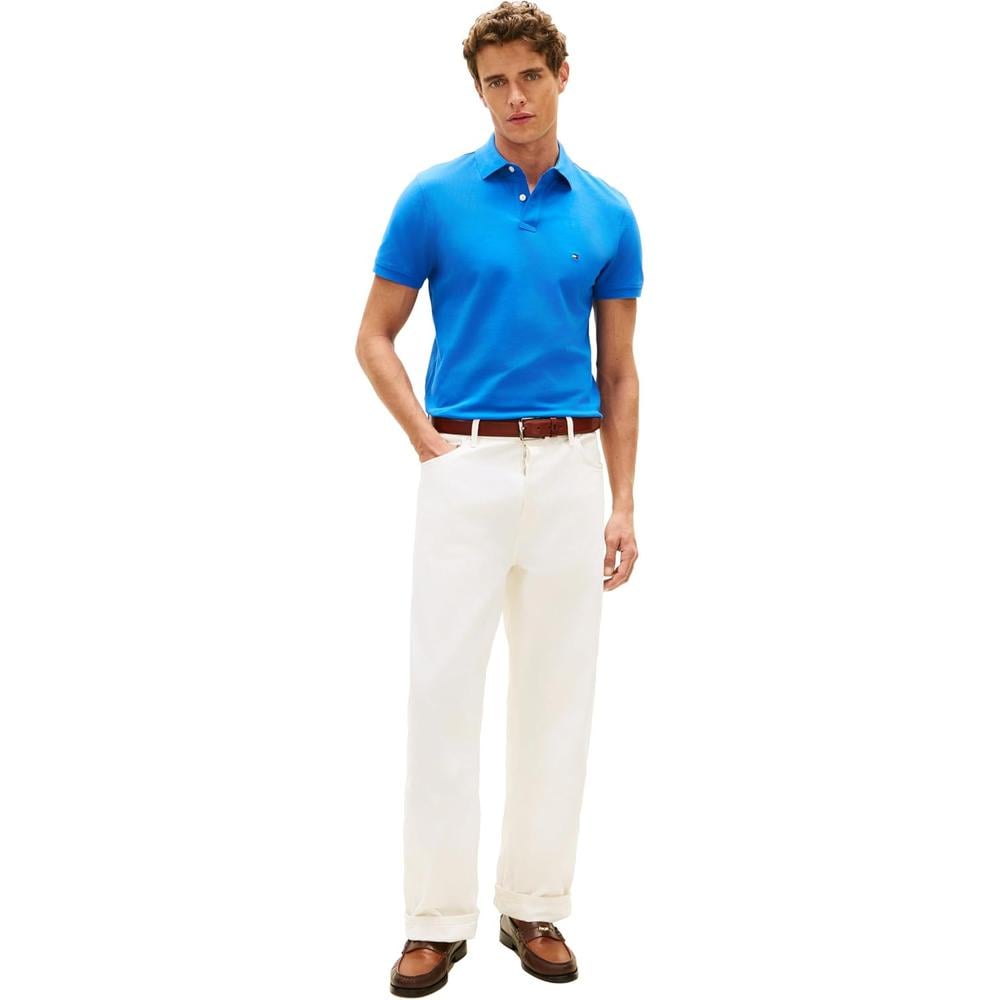 POLO PARA HOMBRE TOMMY HILFIGER 1985 REGULAR FIT MANGA CORTA AZUL ÓRBITA - 4