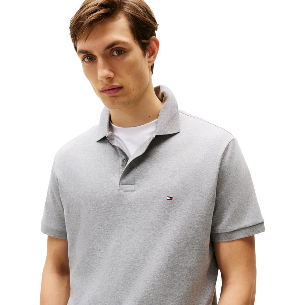 POLO PARA HOMBRE TOMMY HILFIGER REGULAR FIT MANGA CORTA GRIS MEDIO JASPEADO - 2