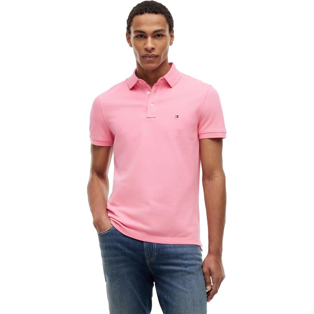 POLO PARA HOMBRE TOMMY HILFIGER 1985 SLIM FIT MANGA CORTA ROSA - 1