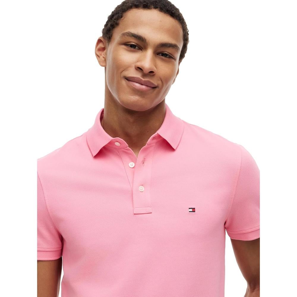 POLO PARA HOMBRE TOMMY HILFIGER 1985 SLIM FIT MANGA CORTA ROSA - 2