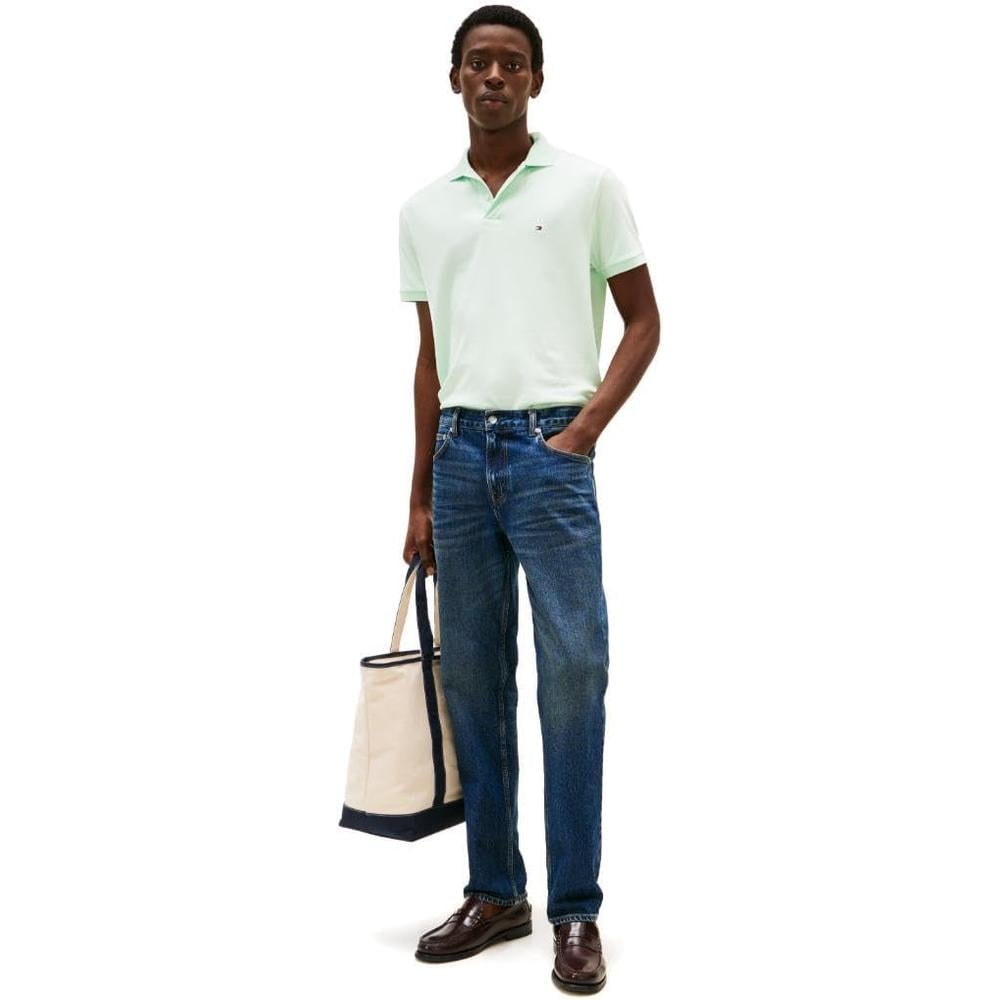 POLO PARA HOMBRE TOMMY HILFIGER REGULAR FIT MANGA CORTA VERDE OPALO - 3