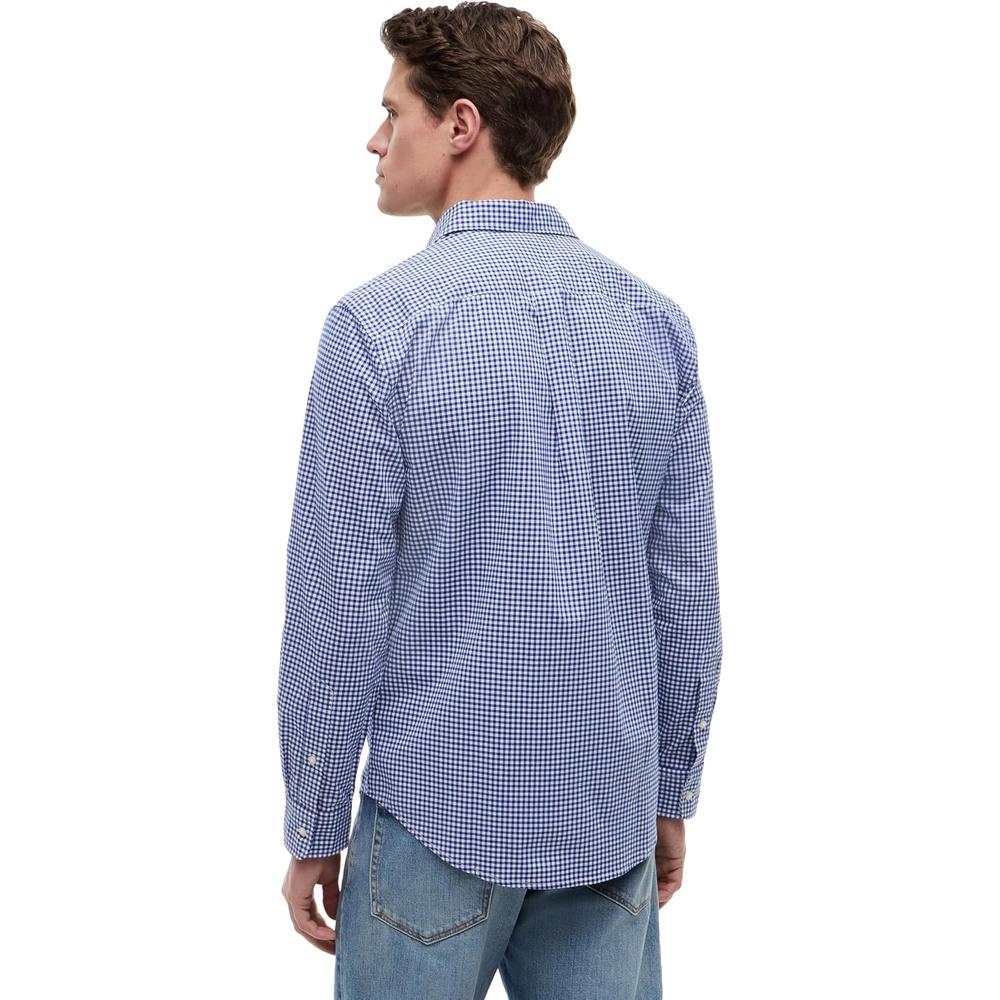 CAMISA PARA HOMBRE TOMMY HILFIGER REGULAR FIT MANGA LARGA AZUL WEDGE BLANCO - 4