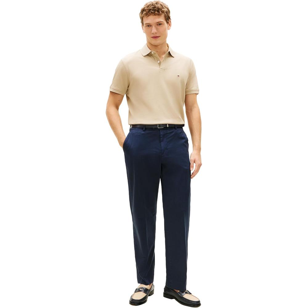 POLO PARA HOMBRE TOMMY HILFIGER CLASSIC FIT MANGA CORTA MADERA DE SÁNDALO - 4