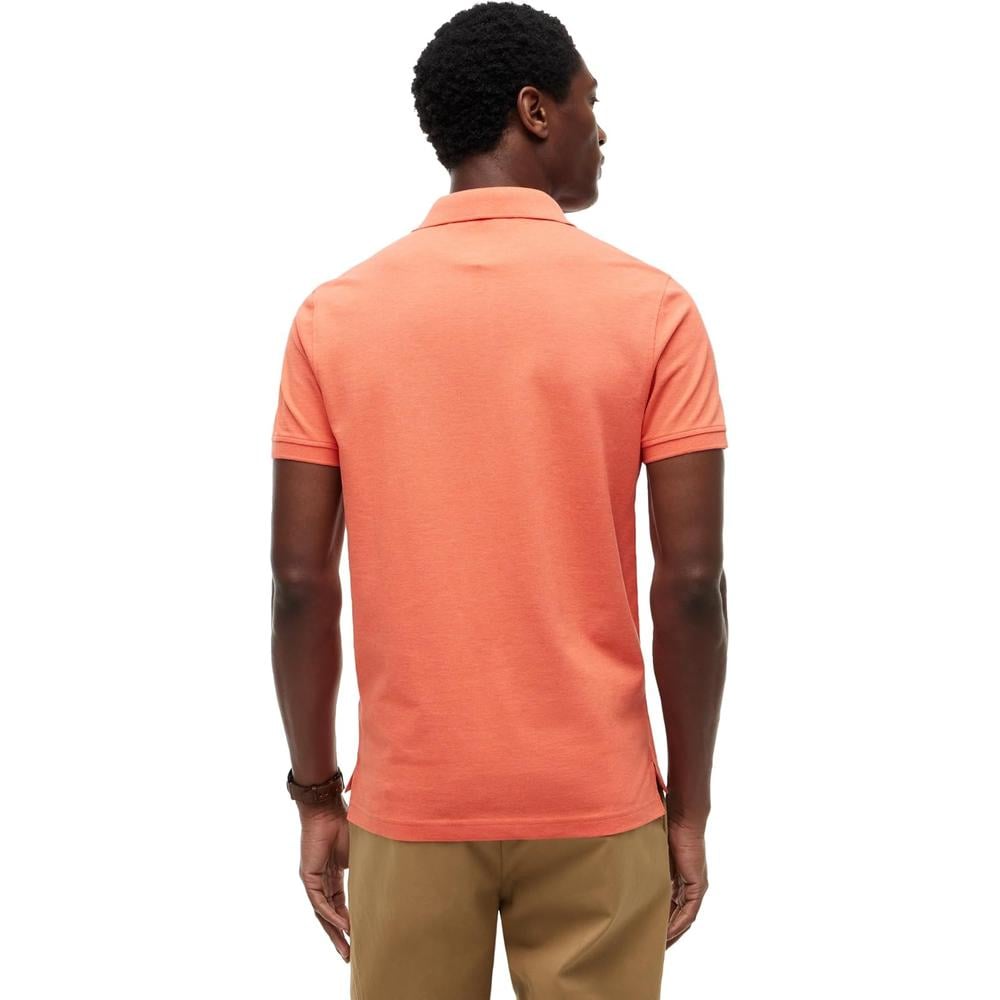 POLO PARA HOMBRE TOMMY HILFIGER 1985 REGULAR FIT MANGA CORTA NARANJA BRILLANTE JASPEADO - 4
