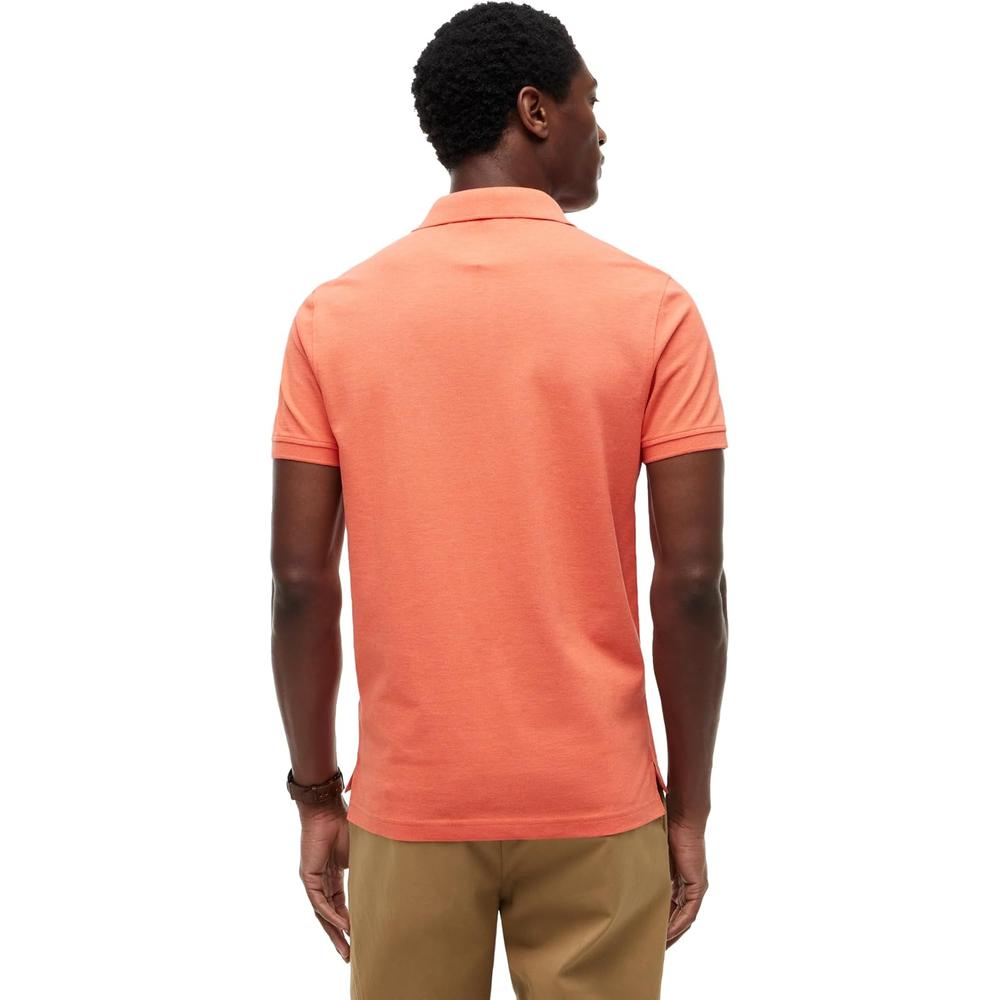 POLO PARA HOMBRE TOMMY HILFIGER 1985 REGULAR FIT MANGA CORTA NARANJA BRILLANTE JASPEADO - 4