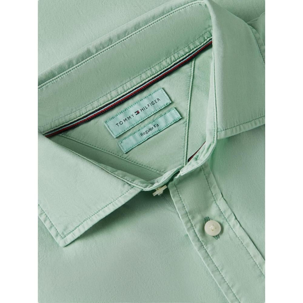 CAMISA PARA HOMBRE TOMMY HILFIGER REGULAR FIT MANGA LARGA VERDE CÉSPED - 5