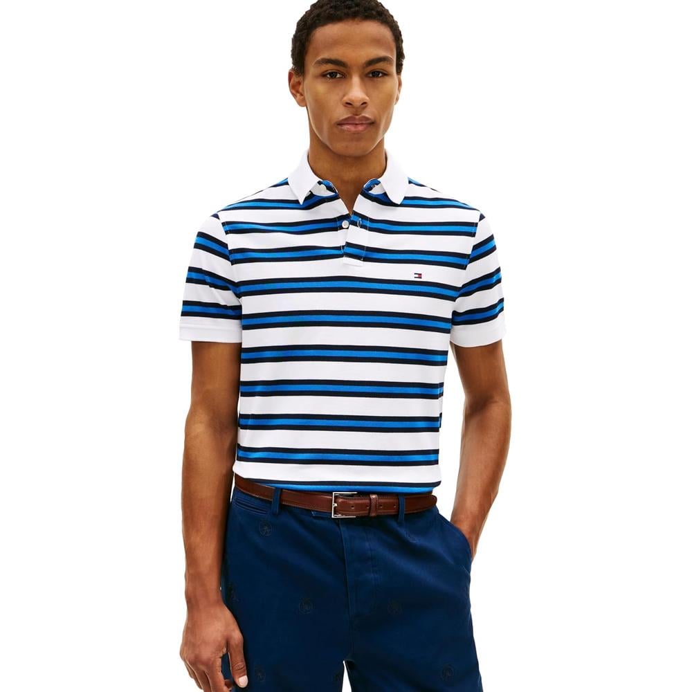 POLO PARA HOMBRE TOMMY HILFIGER 1985 REGULAR FIT MANGA CORTA MULTICOLOR - 1