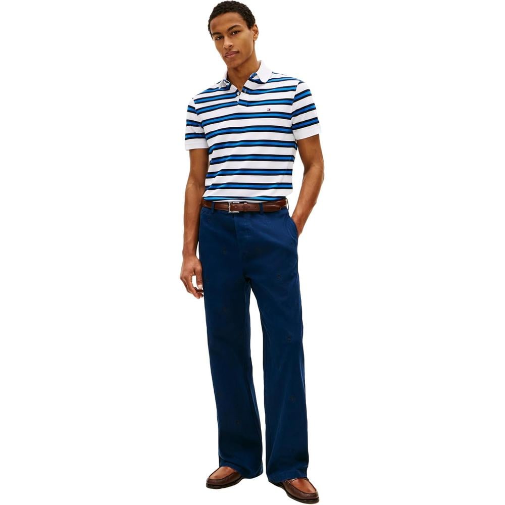 POLO PARA HOMBRE TOMMY HILFIGER 1985 REGULAR FIT MANGA CORTA MULTICOLOR - 4