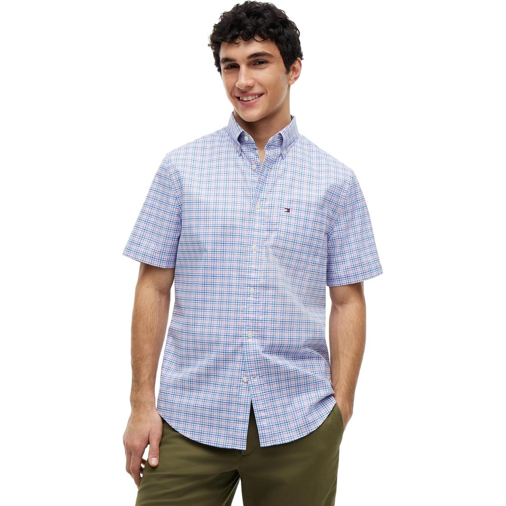 CAMISA PARA HOMBRE TOMMY HILFIGER REGULAR FIT MANGA CORTA MULTICOLOR - 1
