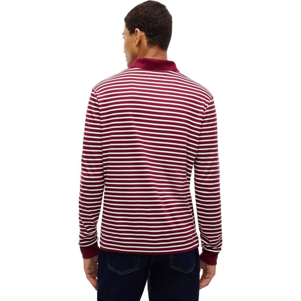 POLO PARA HOMBRE TOMMY HILFIGER LIQUID COTTON REGULAR FIT MANGA LARGA MULTICOLOR - 4
