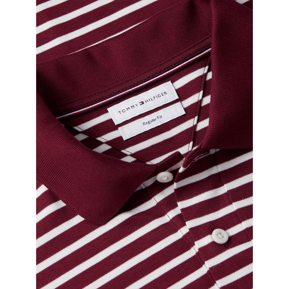 POLO PARA HOMBRE TOMMY HILFIGER LIQUID COTTON REGULAR FIT MANGA LARGA MULTICOLOR - 5