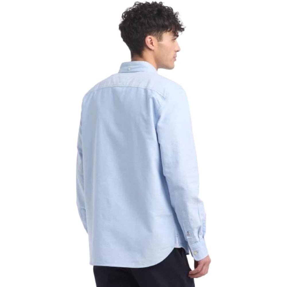 CAMISA PARA HOMBRE TOMMY HILFIGER OXFORD MANGA LARGA AZUL CLARO - 2