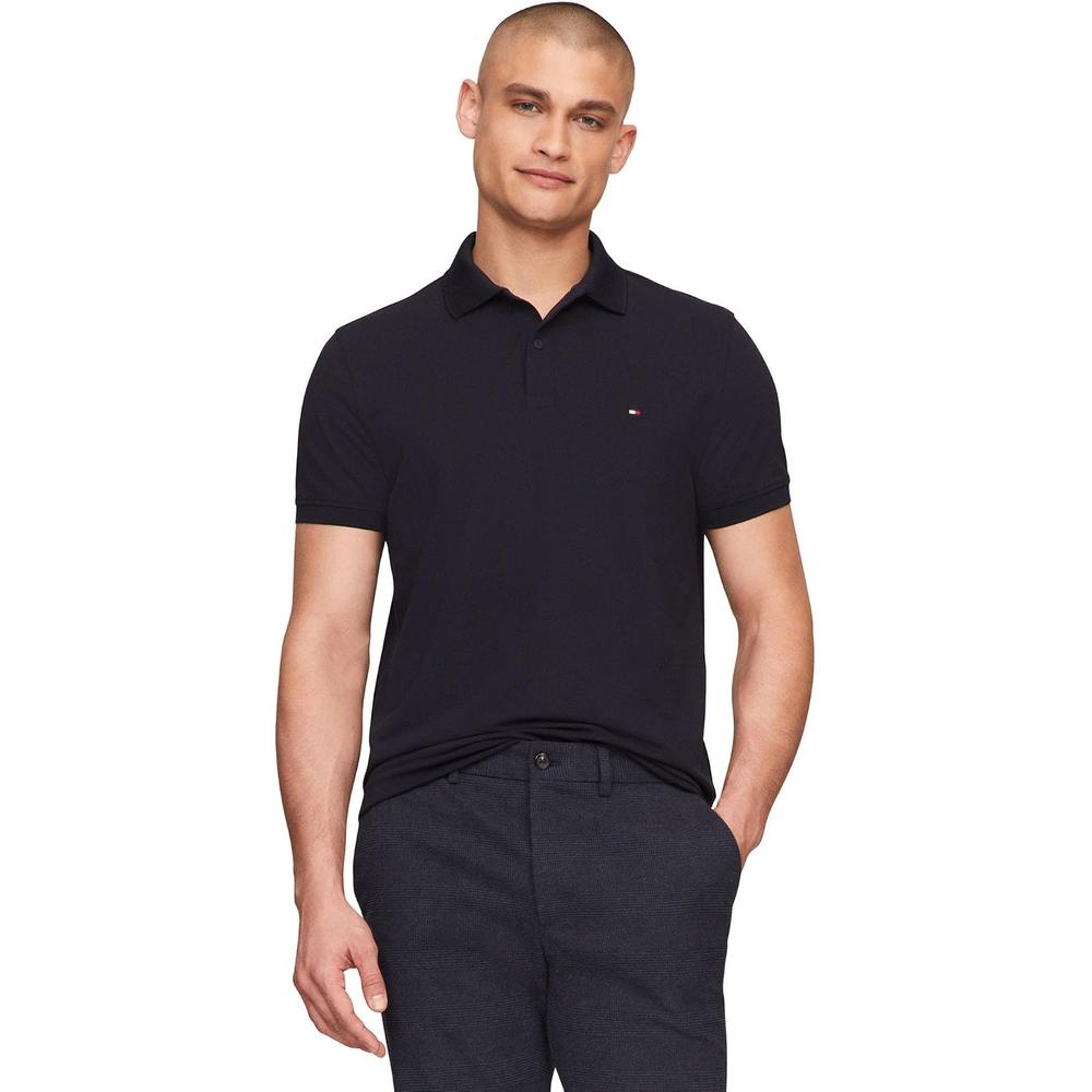 POLO PARA HOMBRE TOMMY HILFIGER CLASSIC FIT MANGA CORTA AZUL CIELO OSCURO - 1